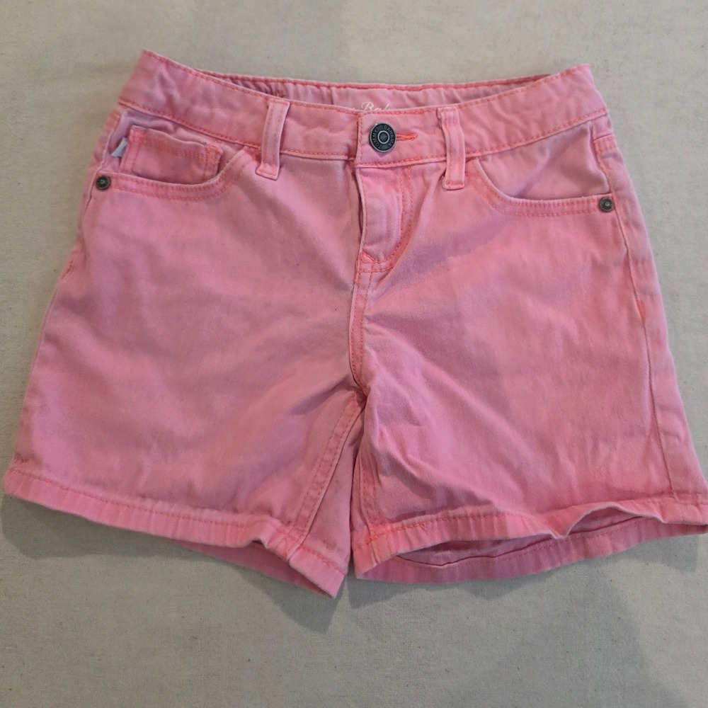 Tommy Bahama Girl 8 Pink Denim Shorts Stretch 5-Pocket Classic Summer Barbie